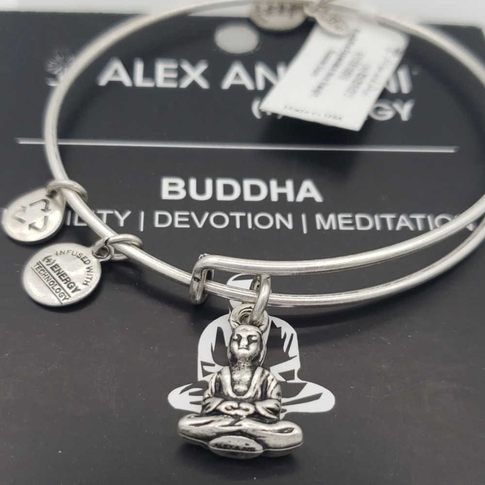 NWT Alex and Ani buddha bangle RS